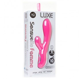 Розовый вибромассажер FEMME LUXE - 23,5 см.